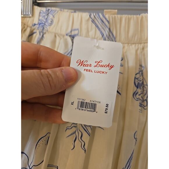 NWT Lucky Brand Beige Acropolis Printed Pull On A-Line Skirt Womans Size XL - Picture 5 of 8